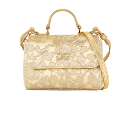 Lace Mini Top Handle, Leather/Satin, Gold, MII, S/DB, 3*